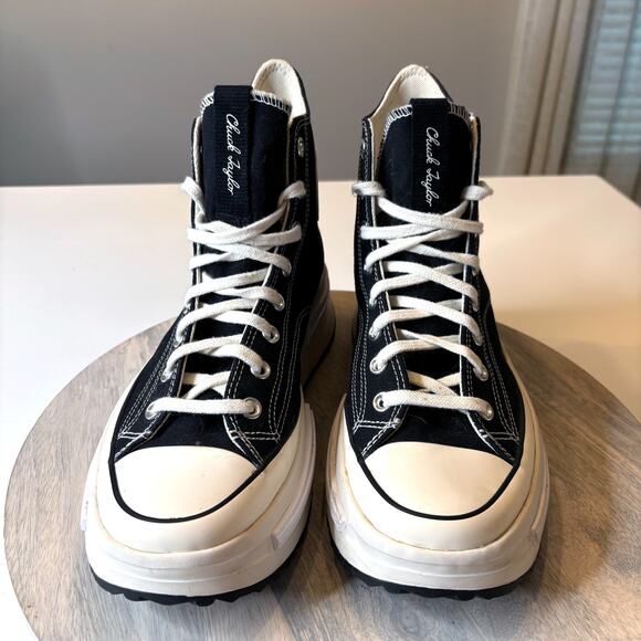 Converse Run Star Motion CX Platform High Top Black Egret Men's Size 10.5 - Picture 4 of 11